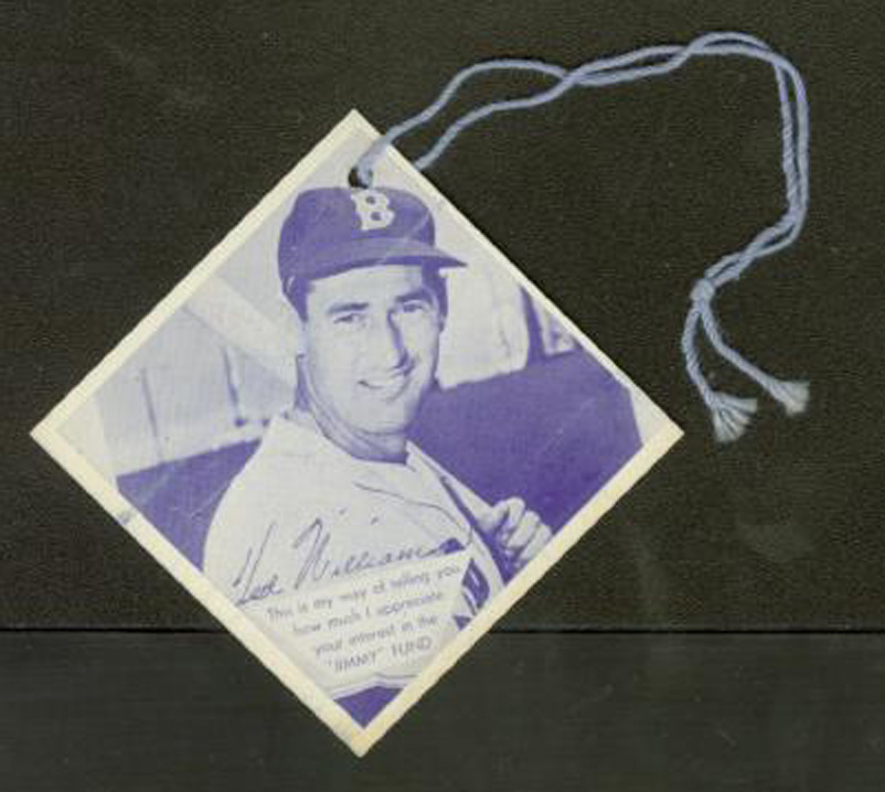 Late 1950s Jimmy Fund BB Card   Ted Williams  